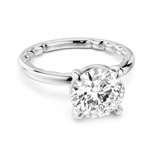 White Gold 1CT Brilliant Round Solitaire itemprop=